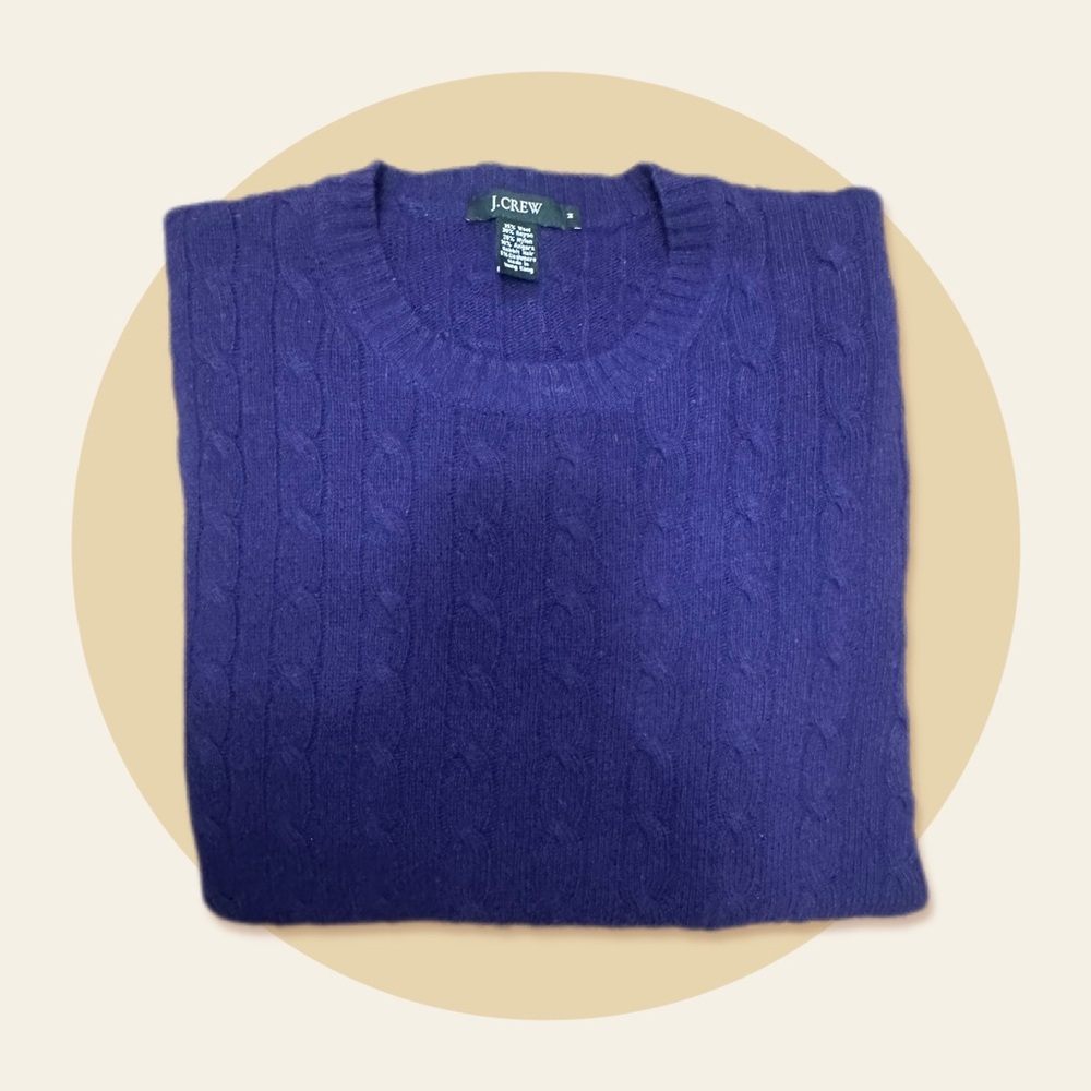 J. Crew Women’s Rich Purple Crewneck Sweater